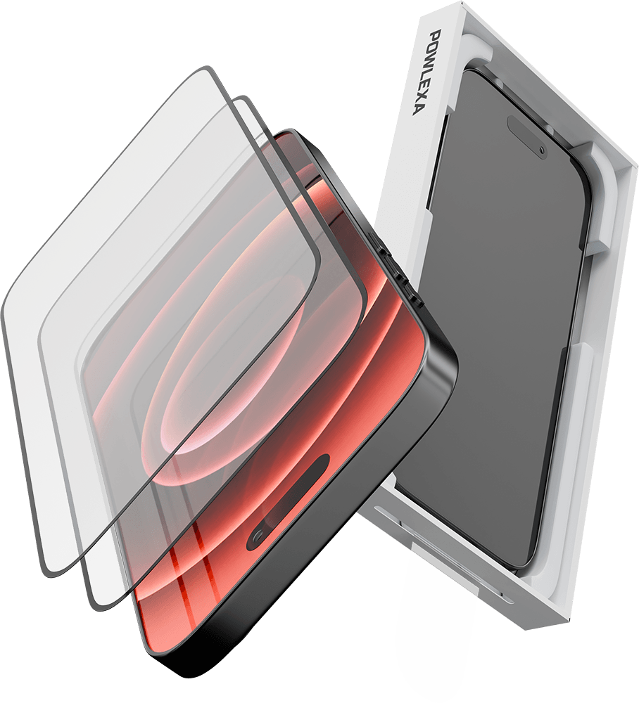 POWLEXA iPhone 17 screen protector with E-Touch auto-installation box